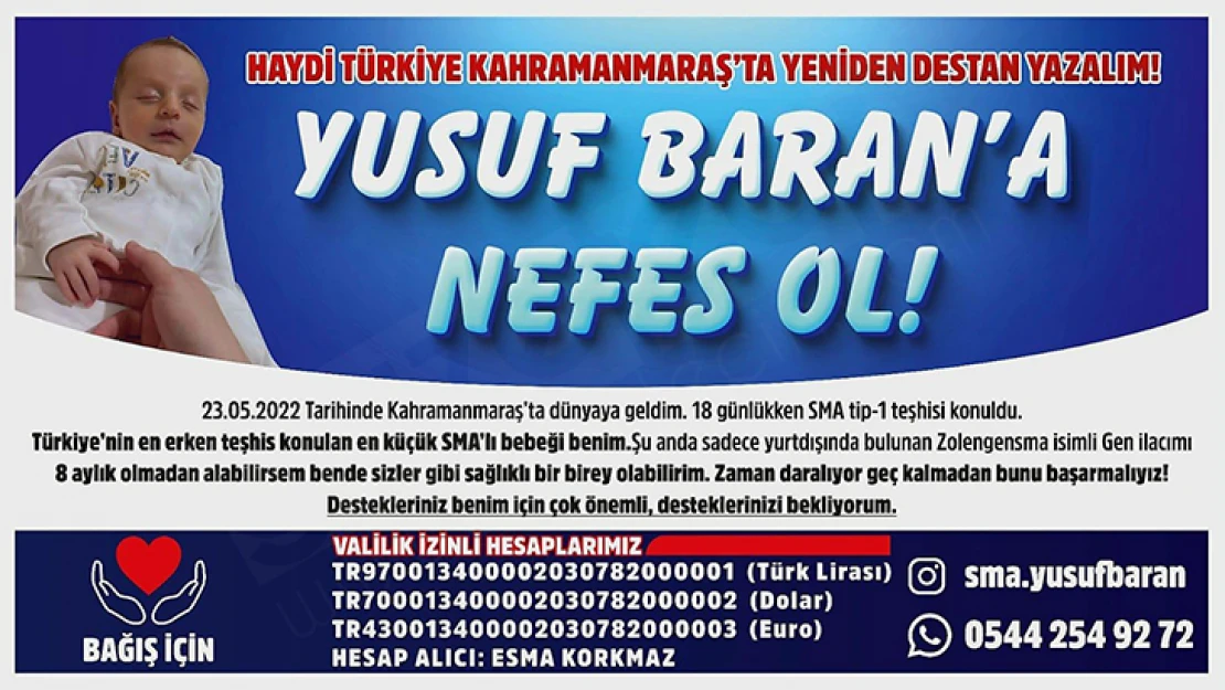 Kahramanmaraş, Yusuf Baran için tek yürek oldu