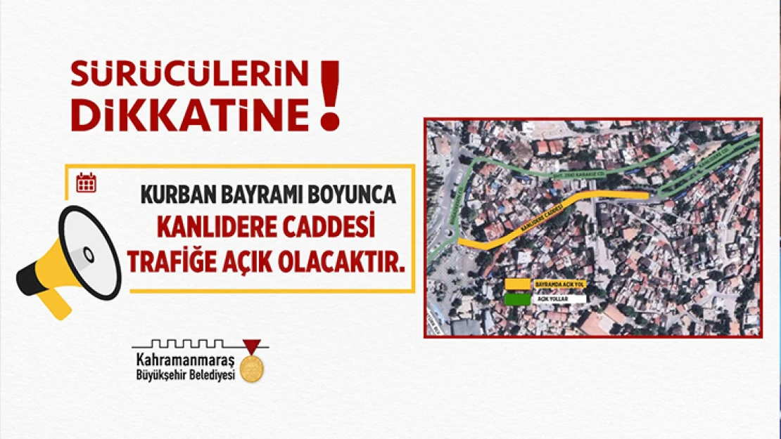 Kanlıdere Caddesi trafiğe açıldı