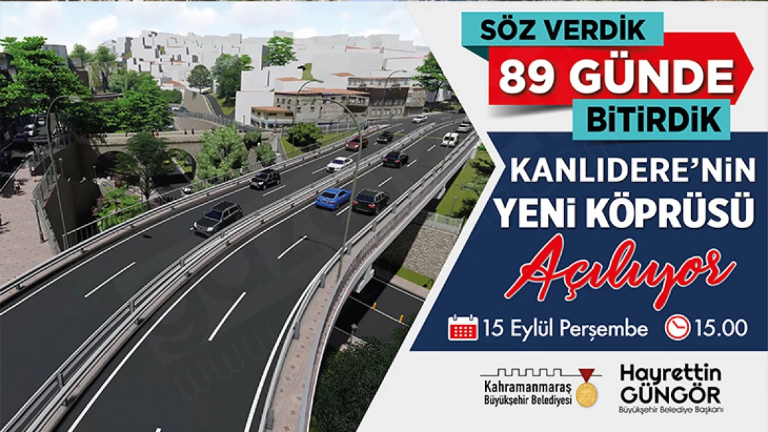 Kanlıdere'nin yeni köprüsü hizmete açılıyor