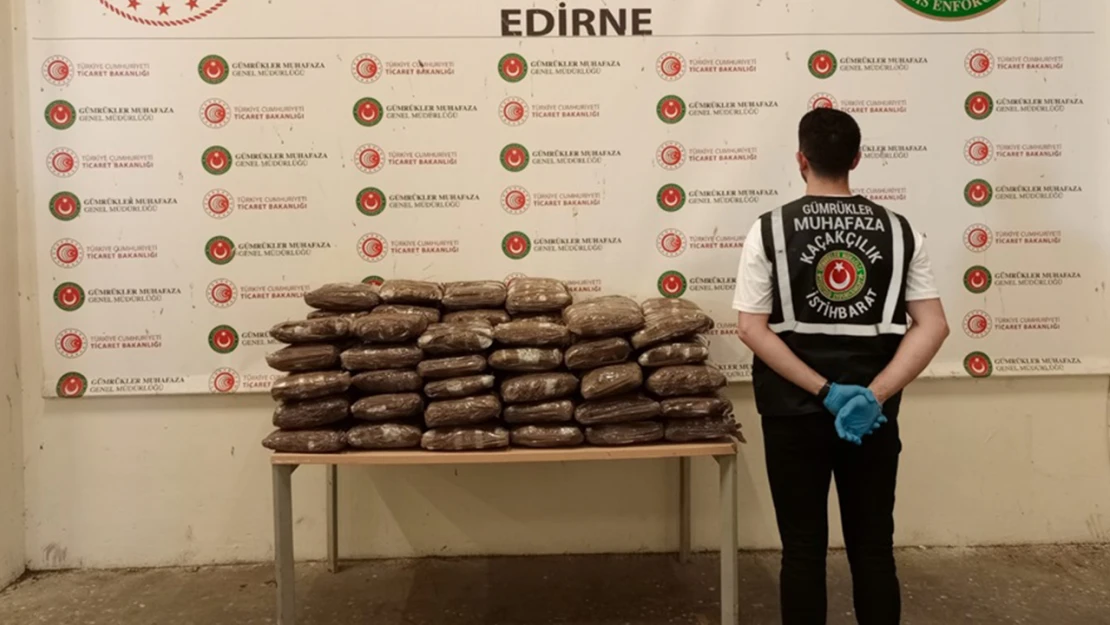 Kapıkule'de 244 kilogram uyuşturucu yakalandı
