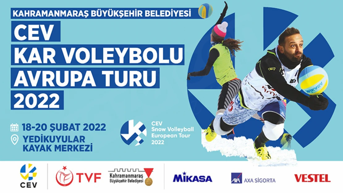 Kar Voleybolu Avrupa Turu Kahramanmaraş'ta başlıyor