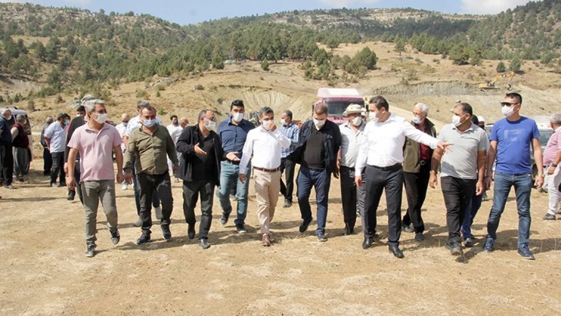 Karacaoğlan Göleti'nde çalışmalar yeniden başladı