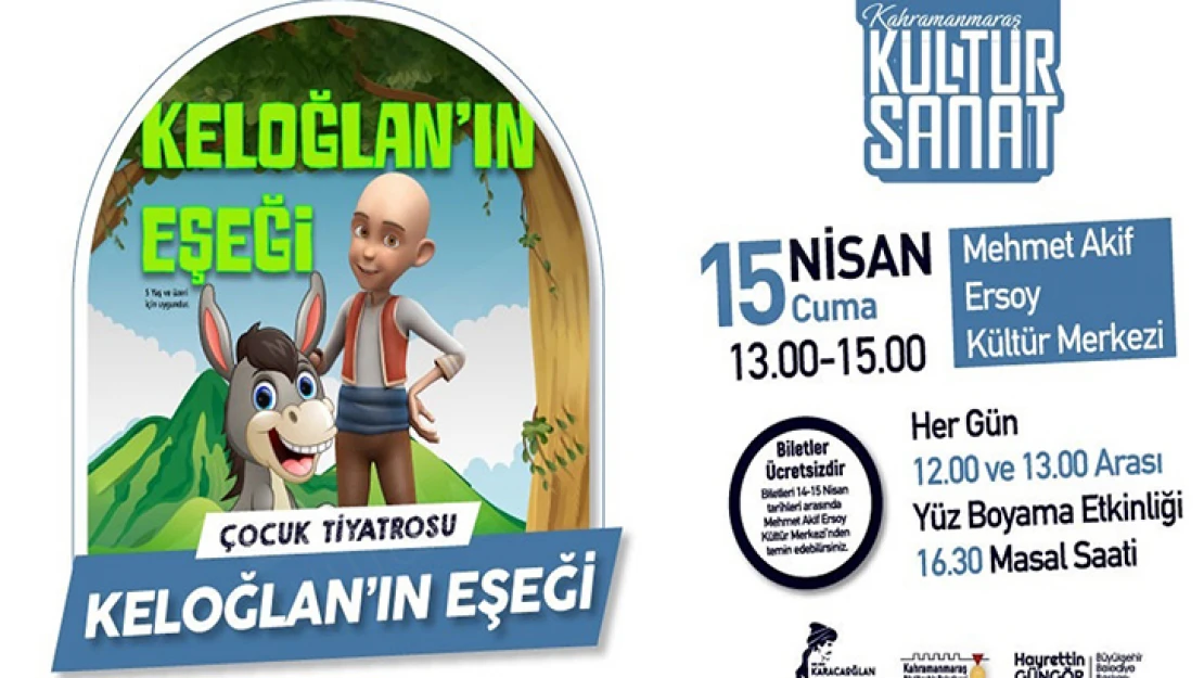 Keloğlan'ın Eşeği miniklerle buluşacak