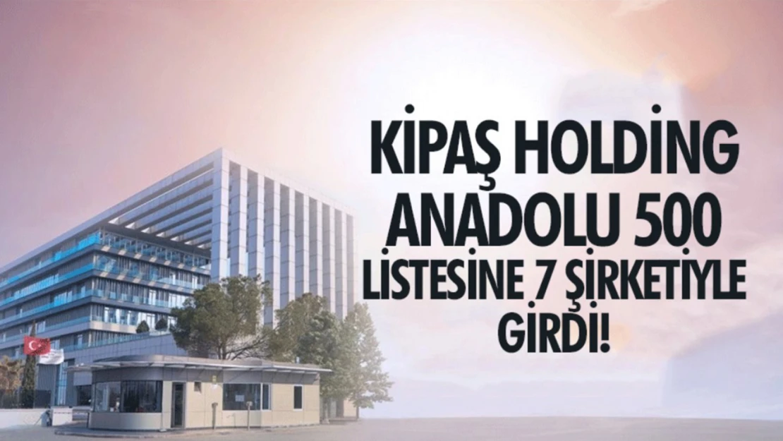 KİPAŞ Holding, Anadolu 500 listesinde en çok firması olan üçüncü şirket