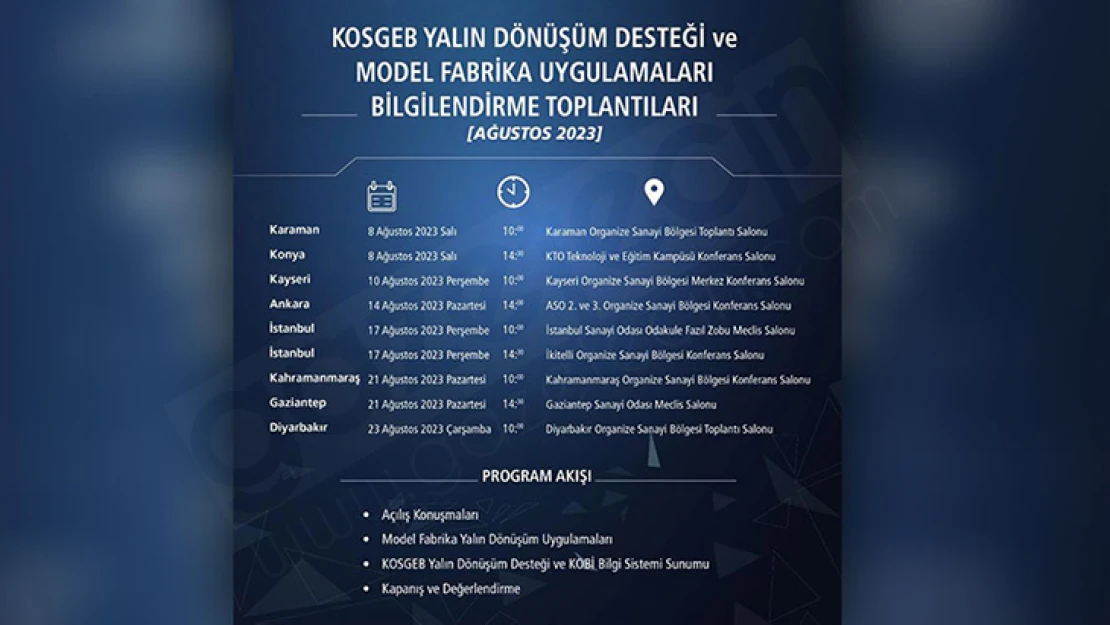 KOSGEB'den yalın dönüşüm desteği