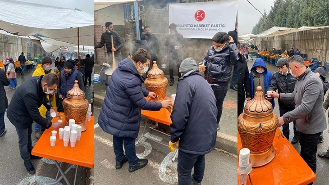 MHP Dulkadiroğlu İlçe Başkanlığı pazar esnafının içini ısıttı