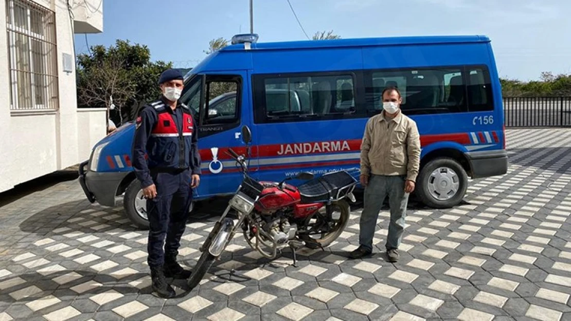 Motosiklet ve su motoru çaldığı iddia edilen zanlı yakalandı