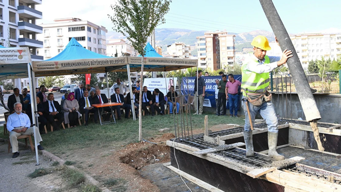 Muhtarlık hizmet binasının temeli atıldı