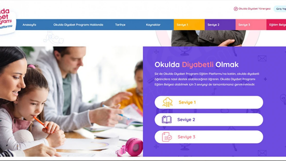 Okulda diyabet programı eğitim platformu açıldı