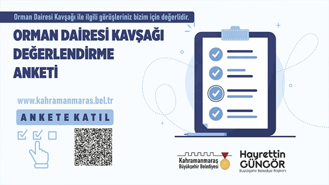 Orman Dairesi Kavşağı için değerlendirme anketi başlatıldı