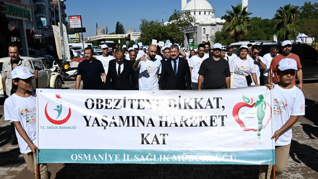 Osmaniye'de sağlıklı beslenme ve hareketli yaşam yürüyüşü düzenlendi