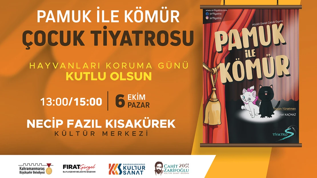 Pamuk ile Kömür, çocuklar için sahne alacak