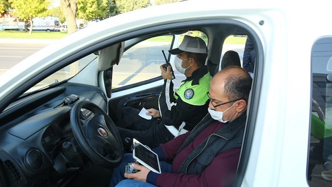 Polisinden 'drone' destekli denetim