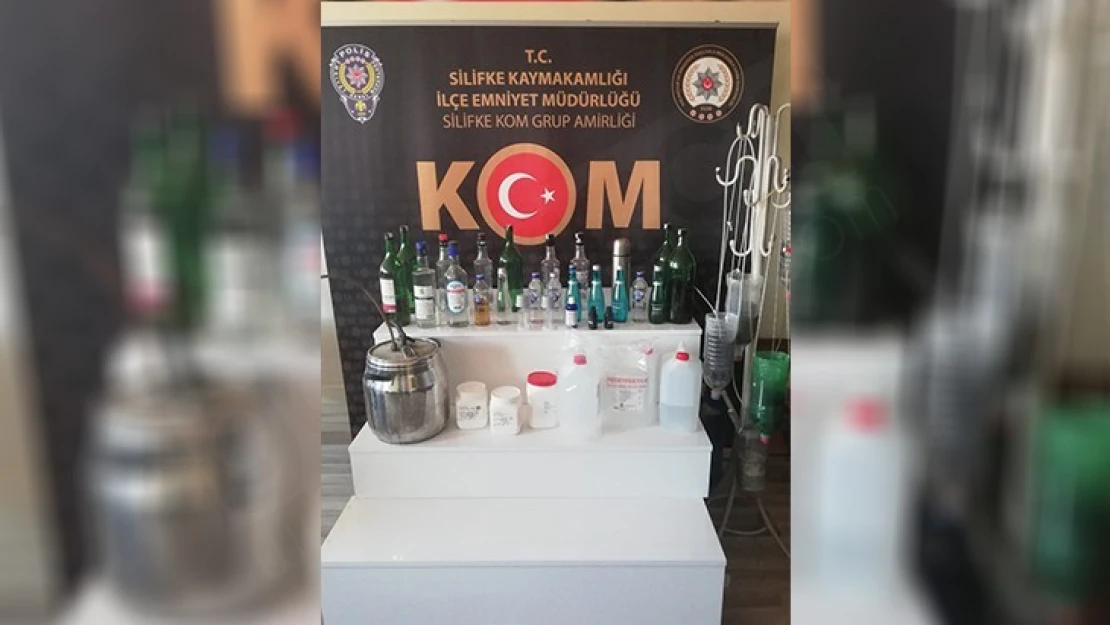 Sahte içki operasyonunda 15 litre etil alkol ele geçirildi