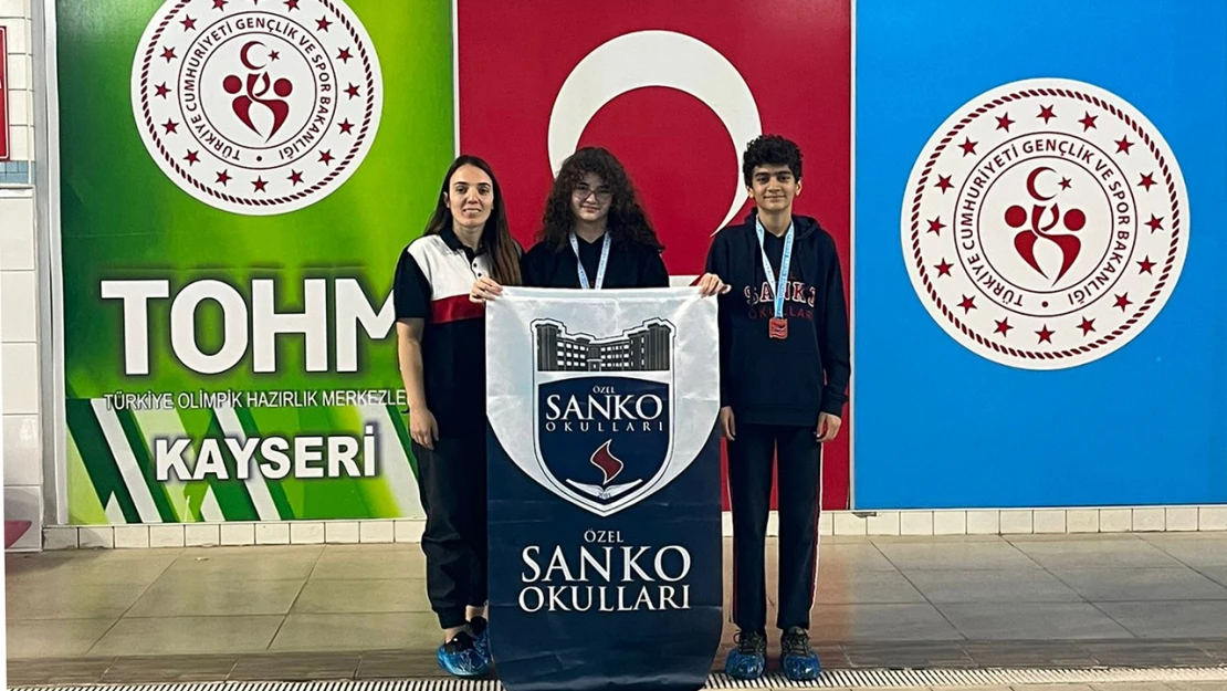 SANKO öğrencileri Türkiye yüzme şampiyonasında