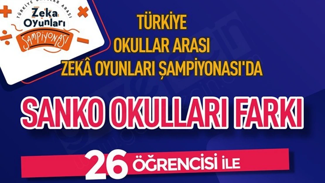 SANKO Okulları 26 öğrencisi ile bölge finallerinde