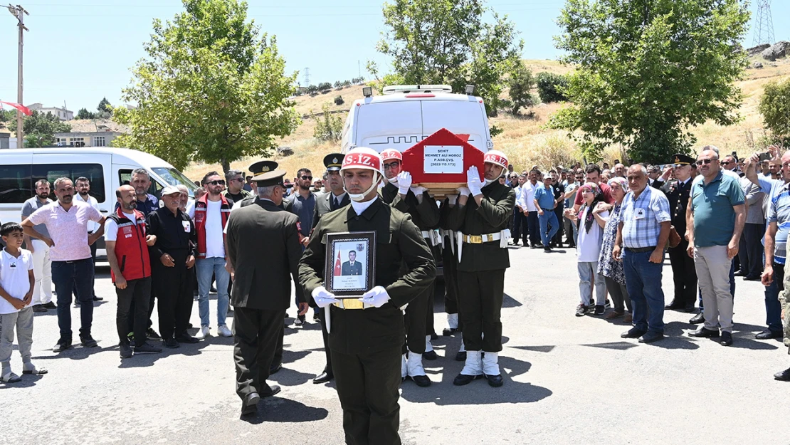 Şehit Mehmet Ali Horoz, Kahramanmaraş'ta son yolculuğuna uğurlandı