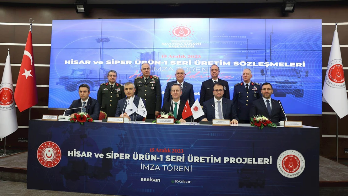 SİPER Ürün-1 ve HİSAR Projelerinin seri üretim sözleşmeleri imzalandı