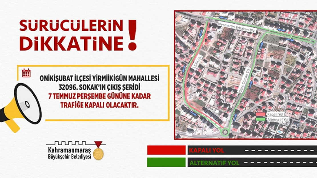 Sürücülerin dikkatine!