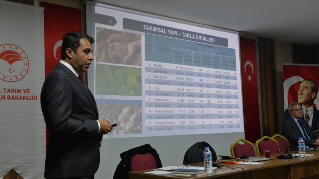 Tarımsal üretim planlama toplantıları Kahramanmaraş'ta düzenlendi
