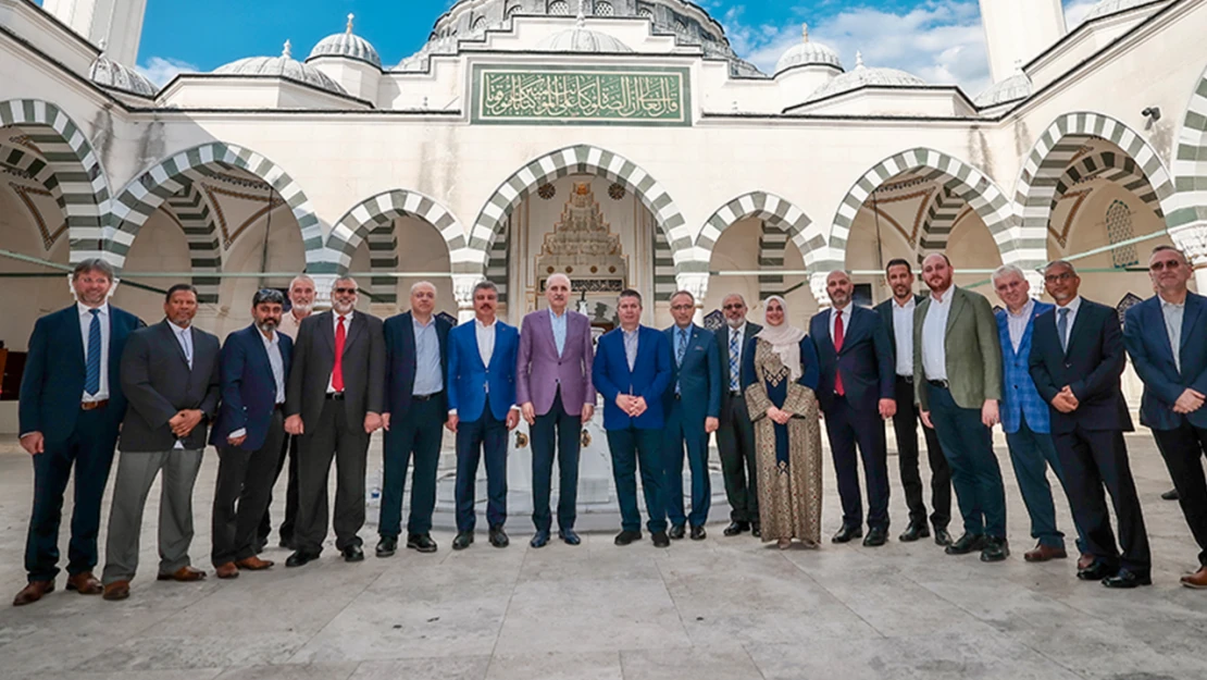 TBMM Başkanı Kurtulmuş, ABD'deki müslüman toplum liderleriyle bir araya geldi