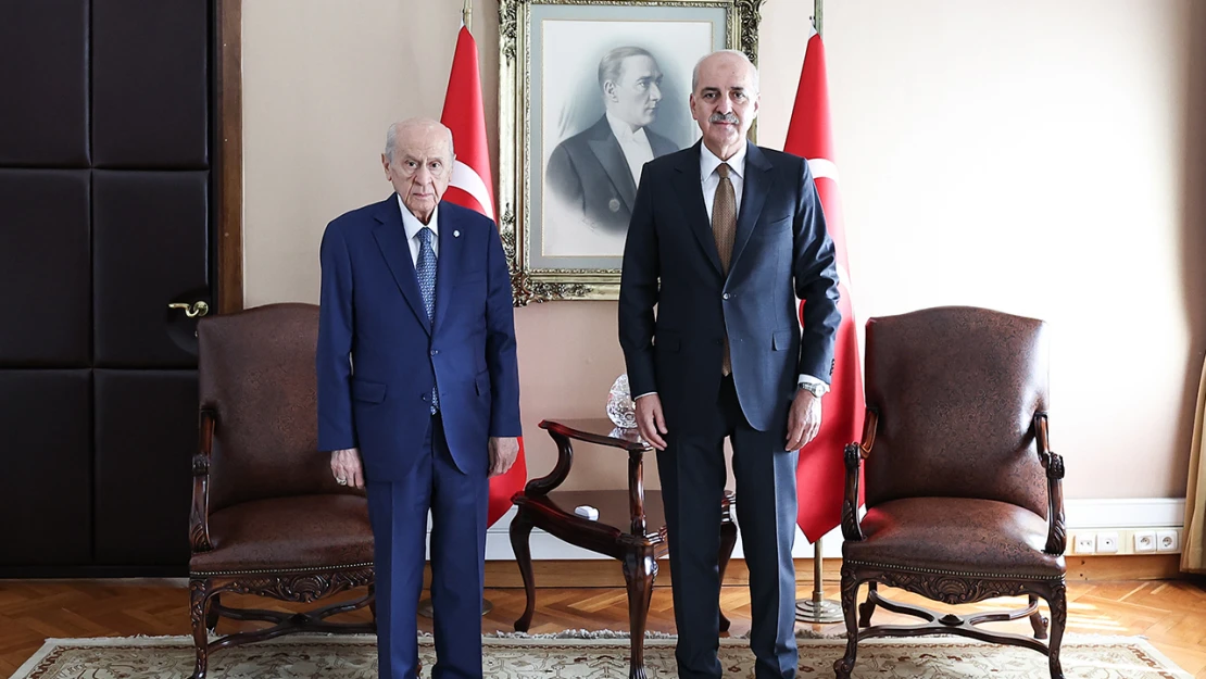 TBMM Başkanı Kurtulmuş ve MHP Başkanı Bahçeli görüşmesi