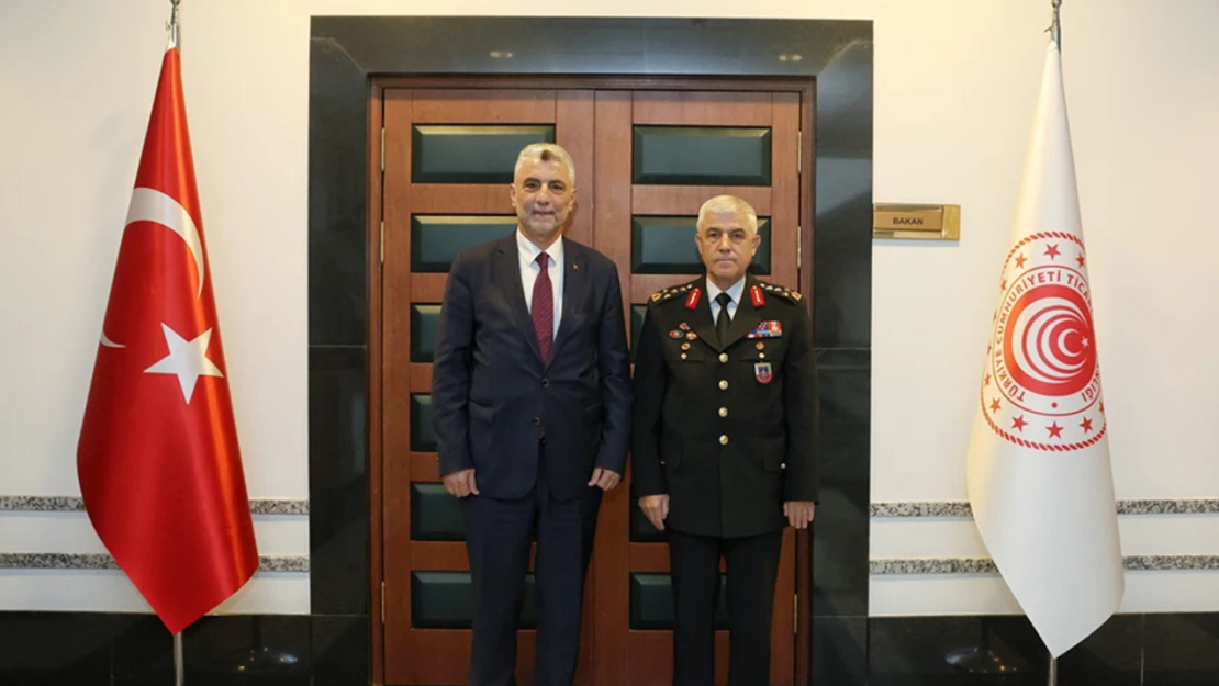 Ticaret Bakanı Bolat Jandarma Genel Komutanı Çetin'i ağırladı