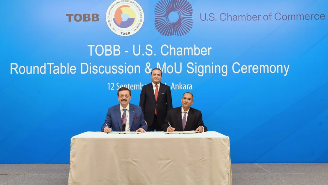 TOBB-ABD Ticaret Odası arasında mutabakat zaptı imzalandı