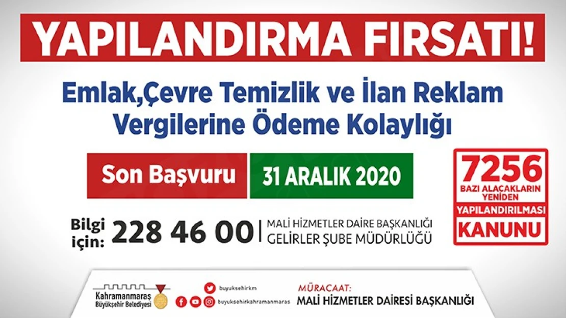 Tüm vergi kalemlerinde yapılandırma fırsatı