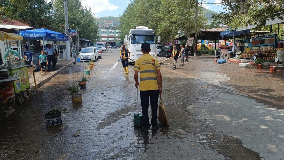 Turizmin merkezi Ilıca'da detaylı temizlik