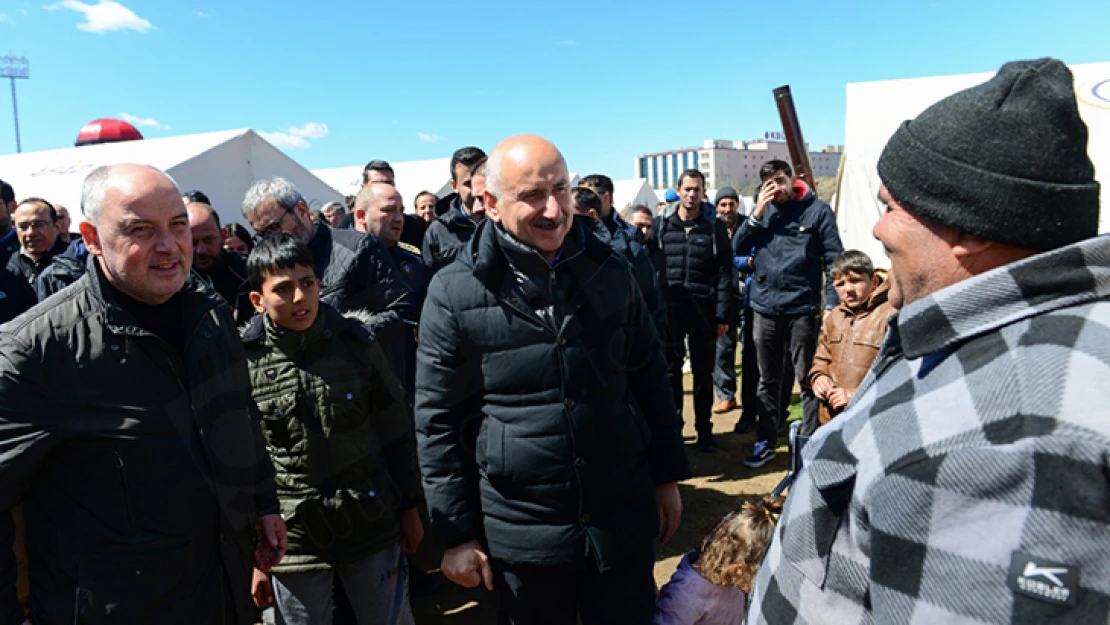 Ulaştırma ve Altyapı Bakanı Karaismailoğlu, Kahramanmaraş'ta