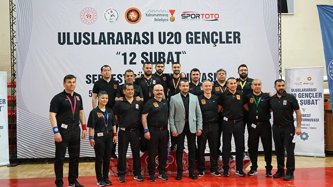 Uluslararası U20 Serbest Güreş Turnuvası Kahramanmaraş'ta yapıldı