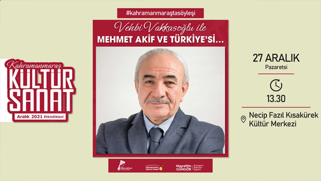 Vehbi Vakkasoğlu, Kahramanmaraş'ta sevenleriyle buluşacak