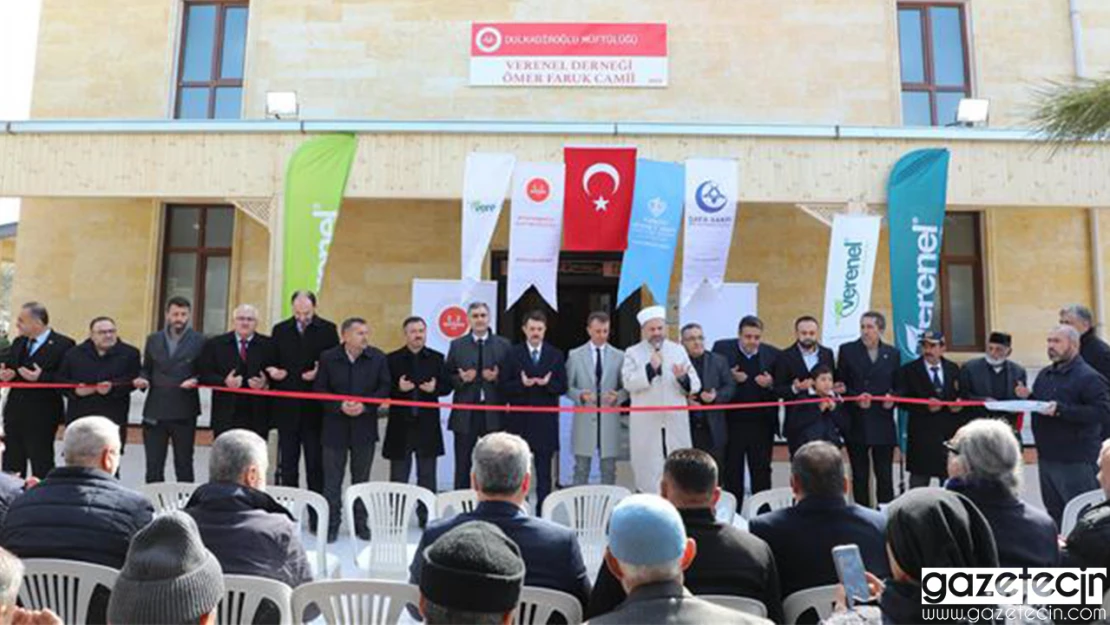 Verenel Derneği Ömer Faruk Cami dualarla açıldı