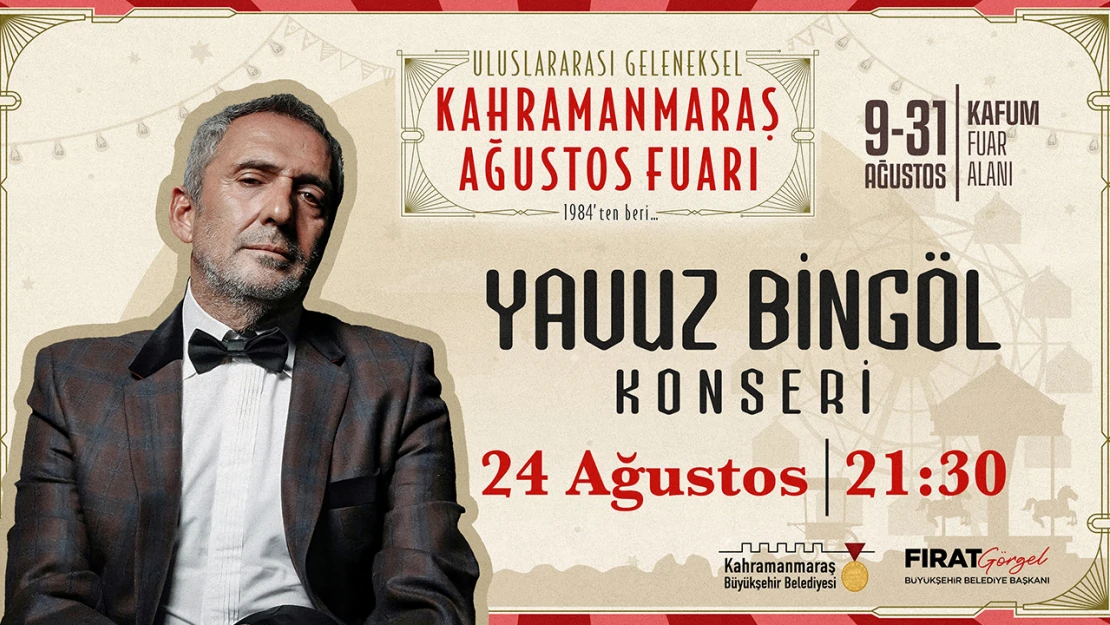 Yavuz Bingöl, fuarda unutulmaz eserlerini seslendirecek