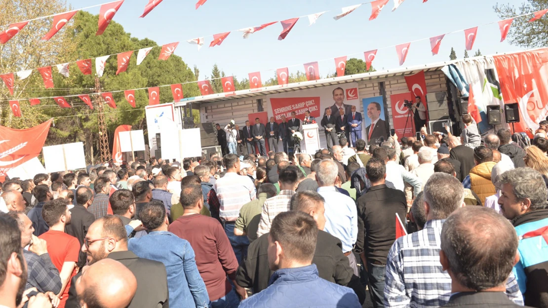 Yeniden Refah Partisi Lideri Erbakan, Kahramanmaraş'ta miting yaptı