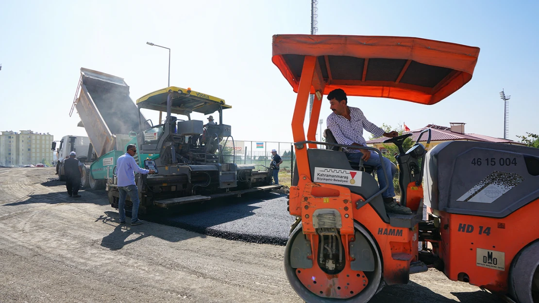 Yıldızevler bölgesinde asfalt çalışması