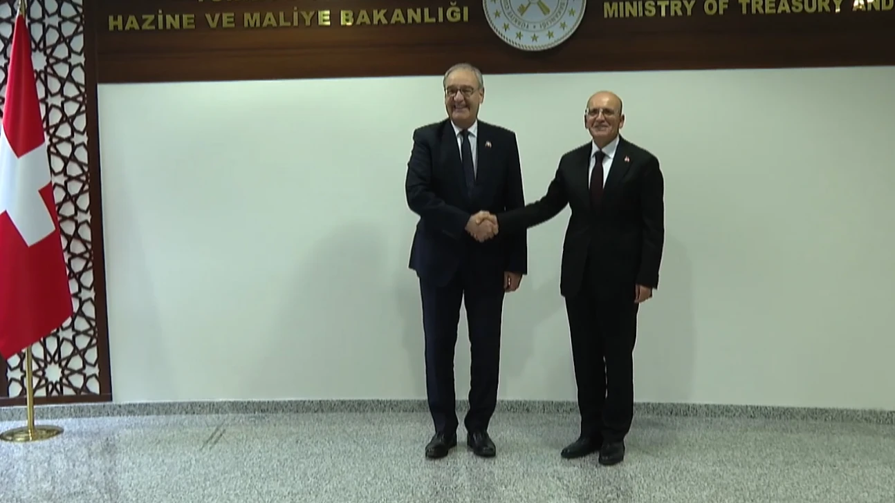 Bakan Şimşek, İsviçre Konfederasyonu Başkan Yardımcısı Parmelin ile bir araya geldi