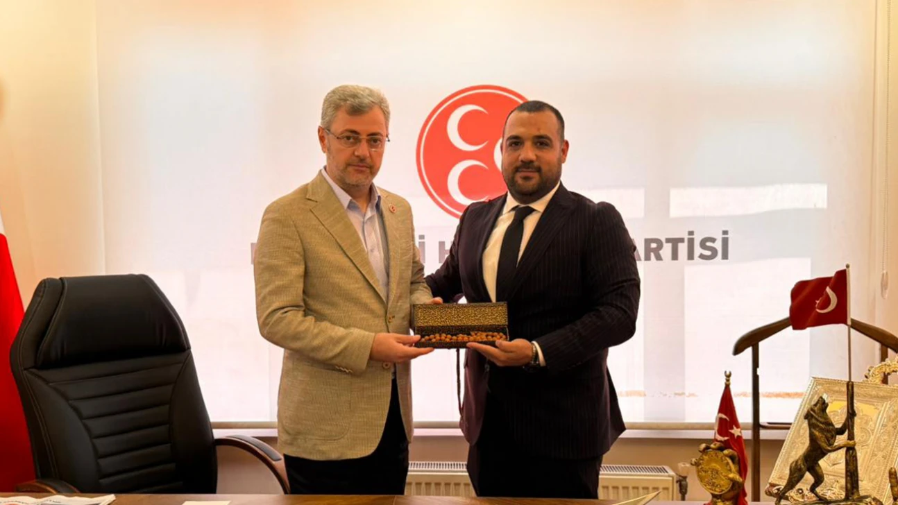 Şahinkanat'tan MHP Kahramanmaraş İl Başkanı Metehan'a hayırlı olsun ziyareti
