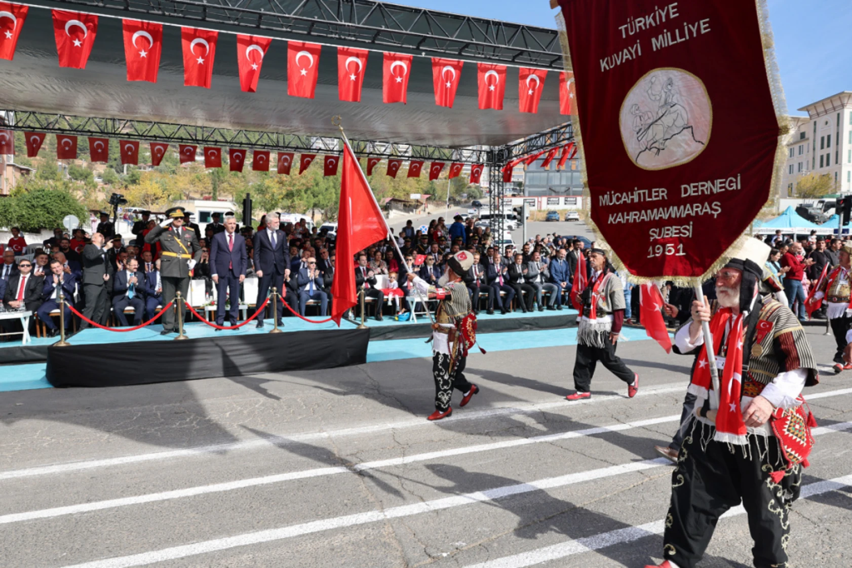 Kahramanmaraş'ta cumhuriyetin 101'inci yılı coşkuyla kutlandı