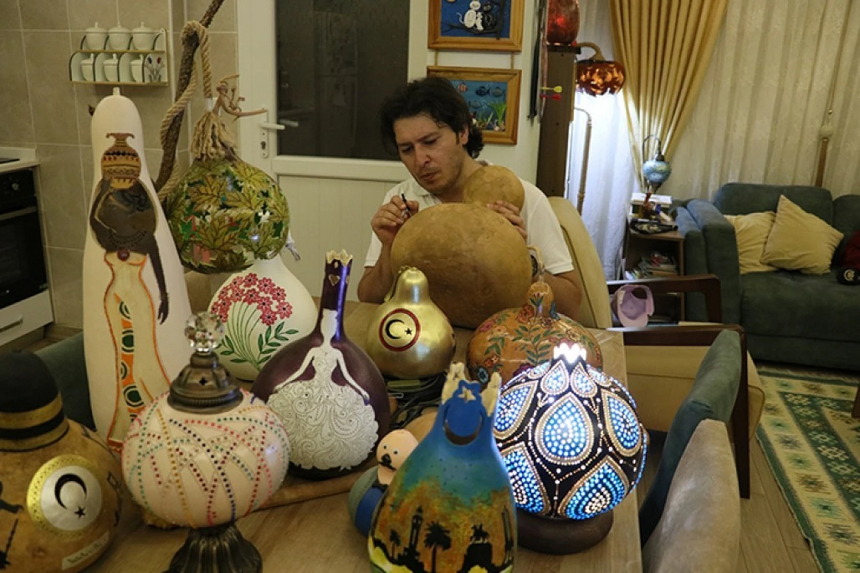 Su kabağından süs eşyaları