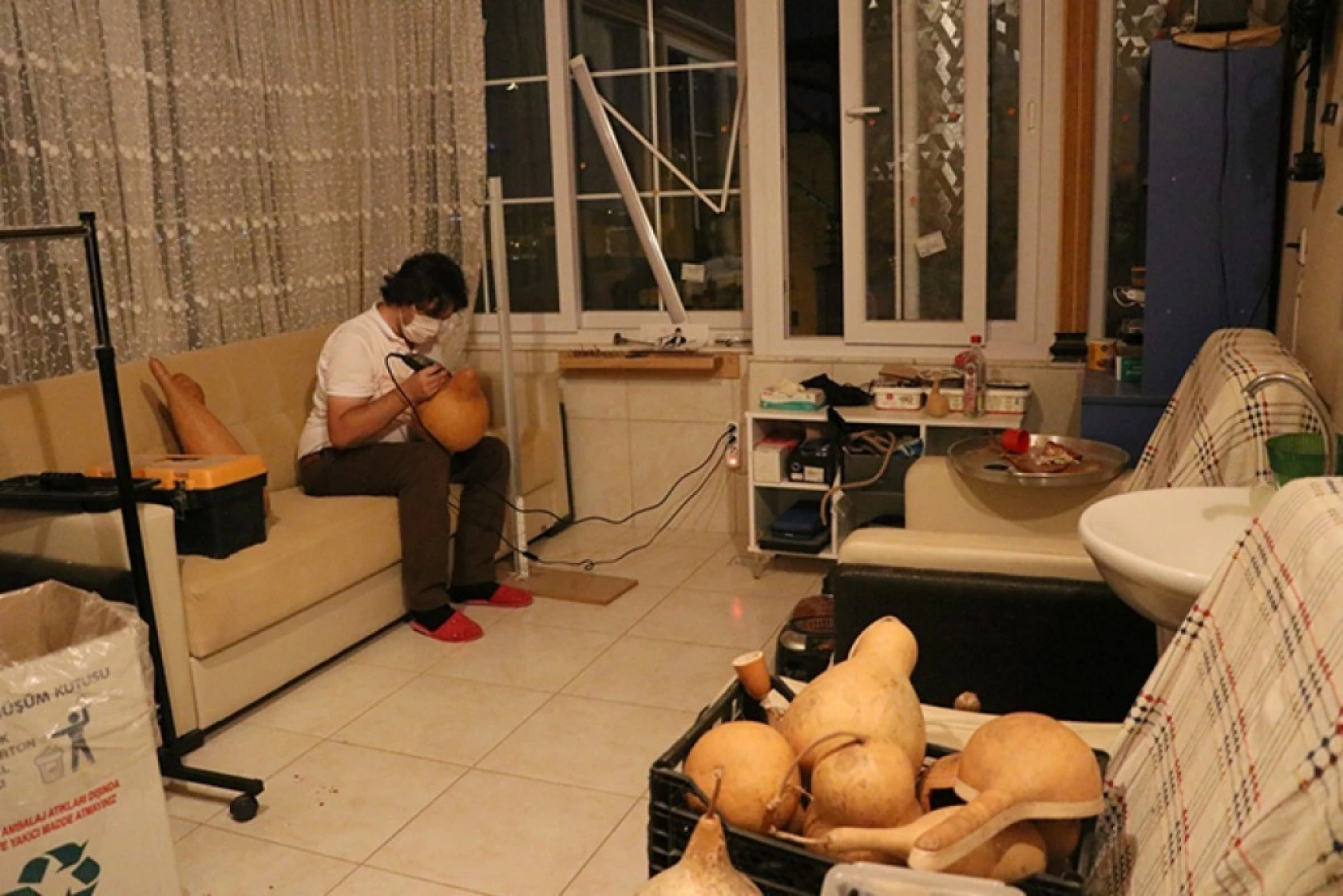 Su kabağından süs eşyaları