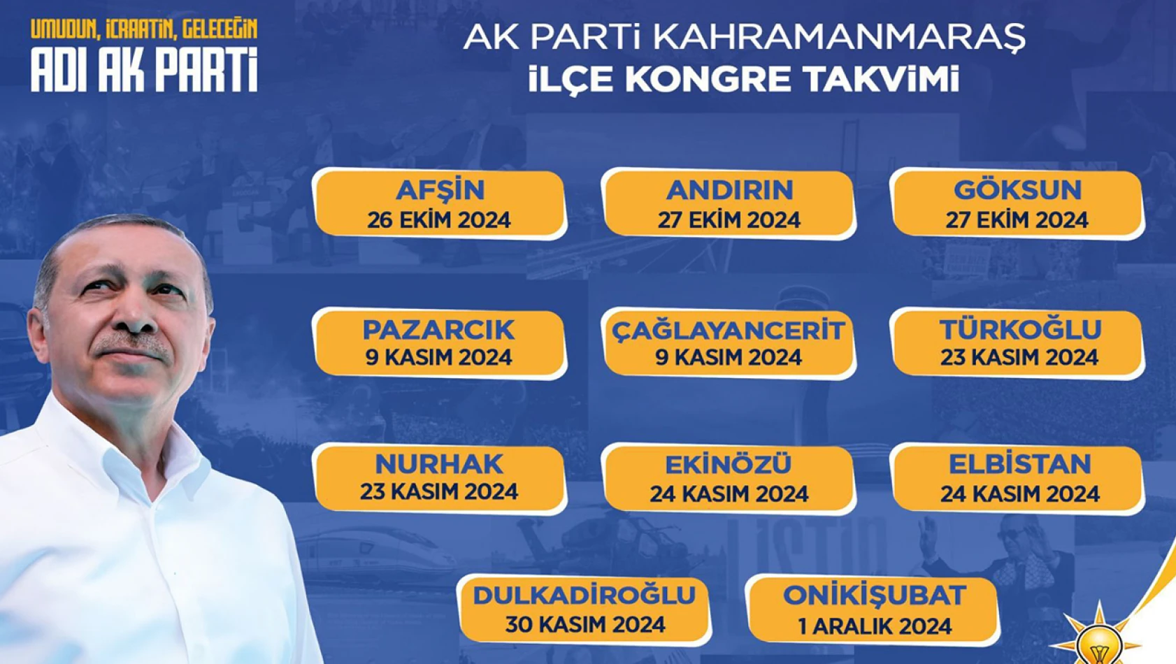 AK Parti, Kahramanmaraş ilçelerinde kongre takvimini açıkladı