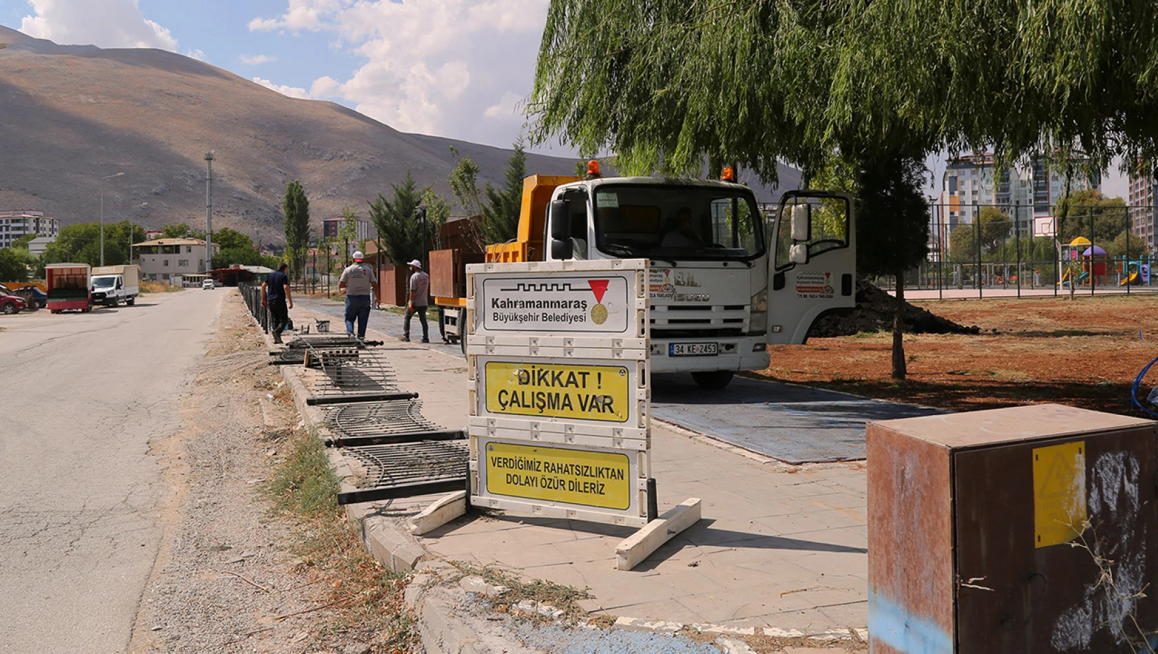 Elbistan'ın en büyük Millet Bahçesi yenileniyor