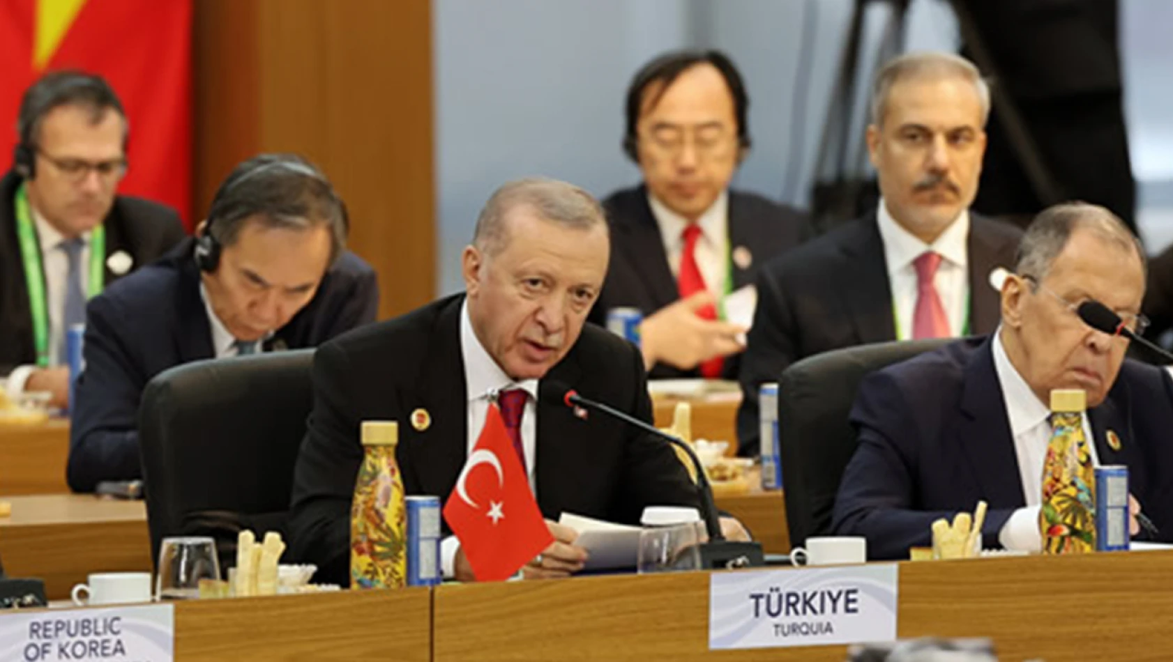 Erdoğan G20 Zirvesi'nden seslendi! Gazze'de derhal ateşkes sağlanmalı