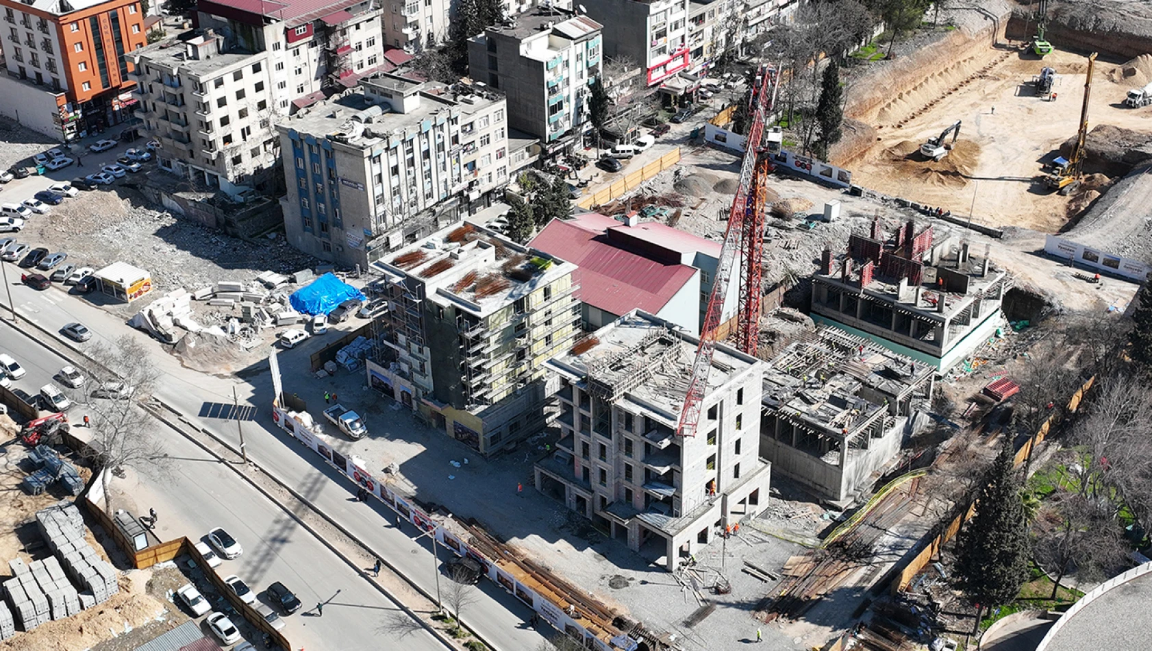 Kahramanmaraş'ta Kentsel Tasarım Projesi inşası sürüyor