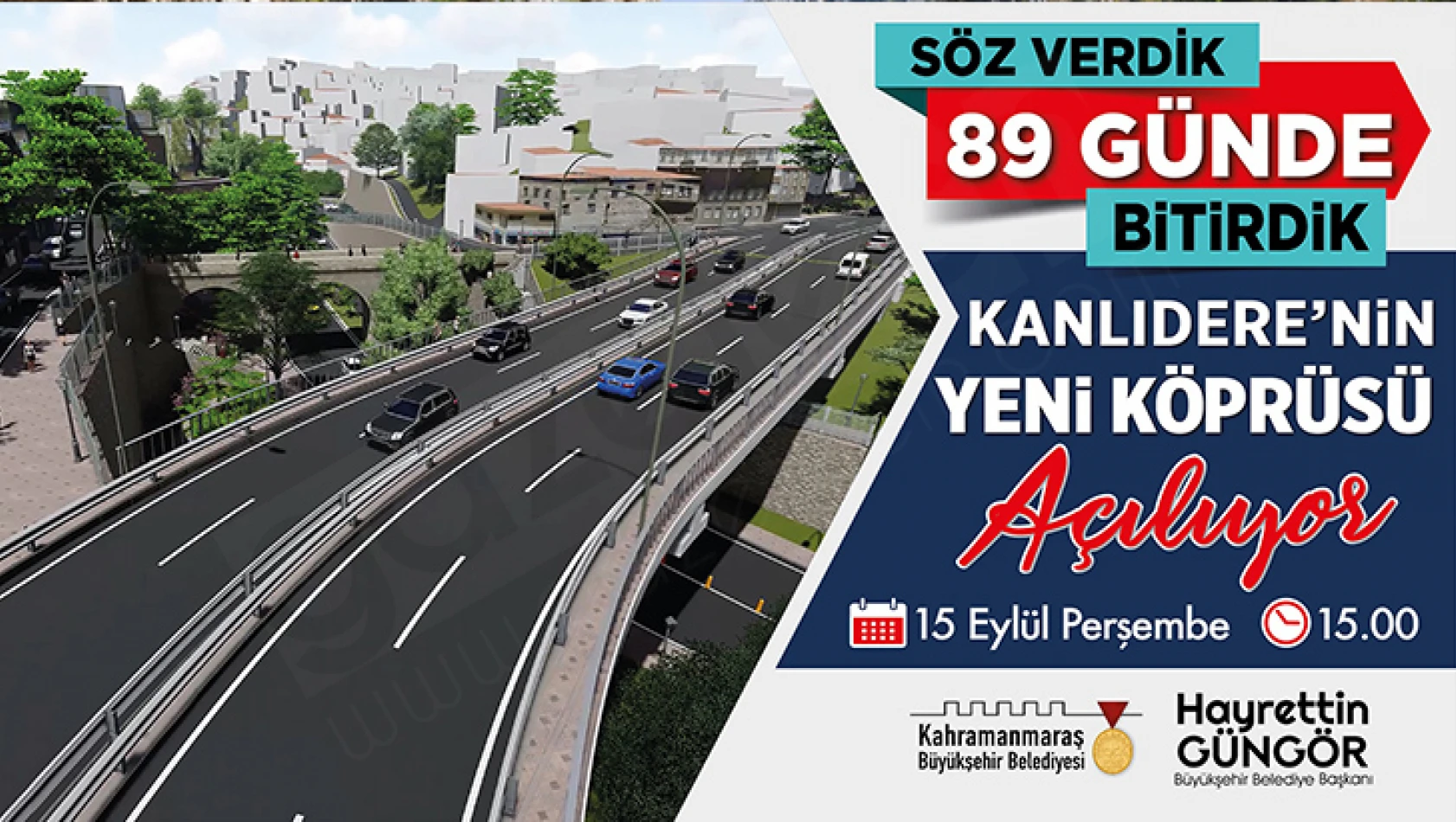 Kanlıdere'nin yeni köprüsü hizmete açılıyor