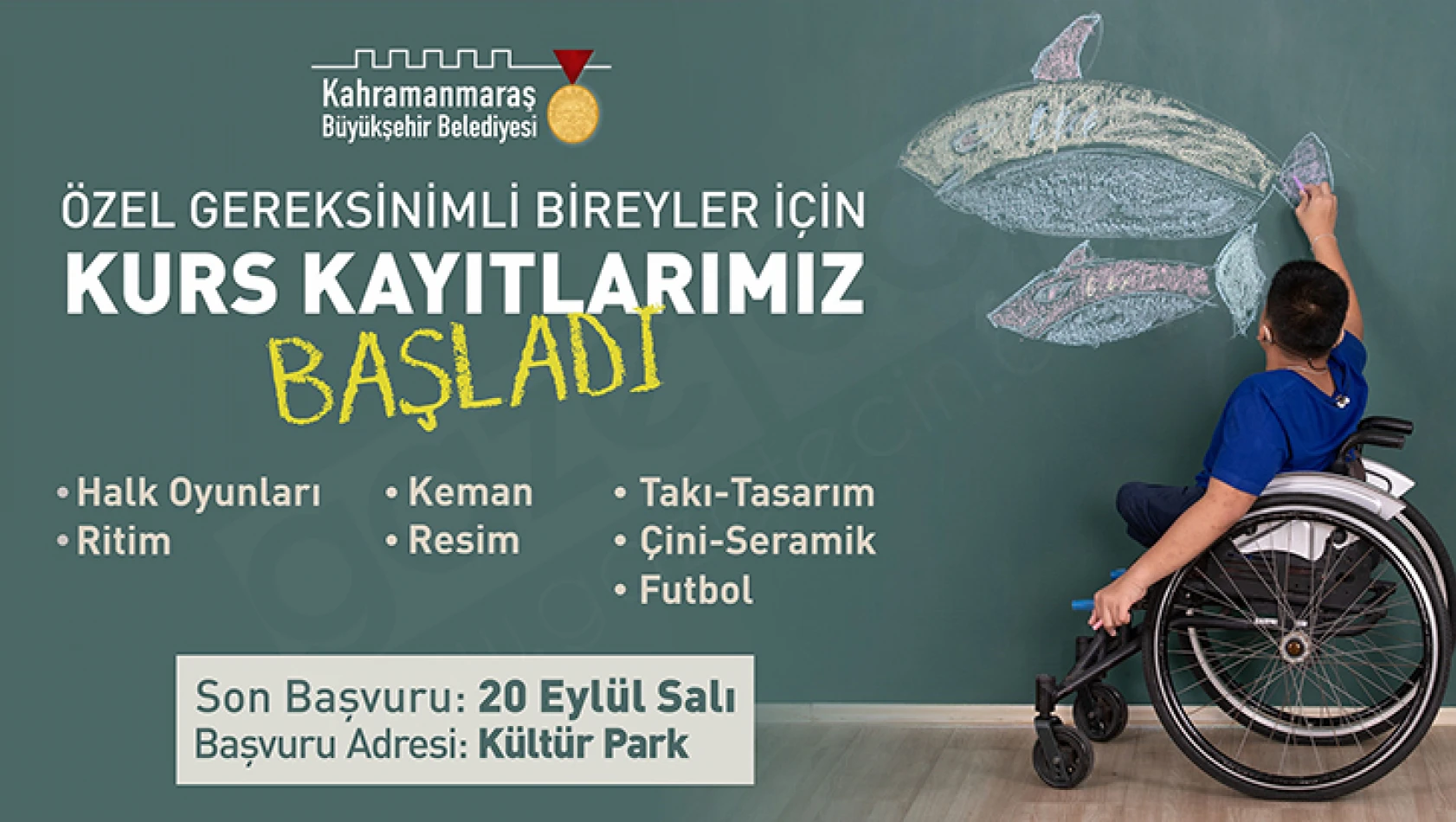 Özel gereksinimli bireyler için kurs kayıtlar başladı