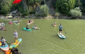 Kahramanmaraş'ta Stand Up Paddle yarışı düzenlendi