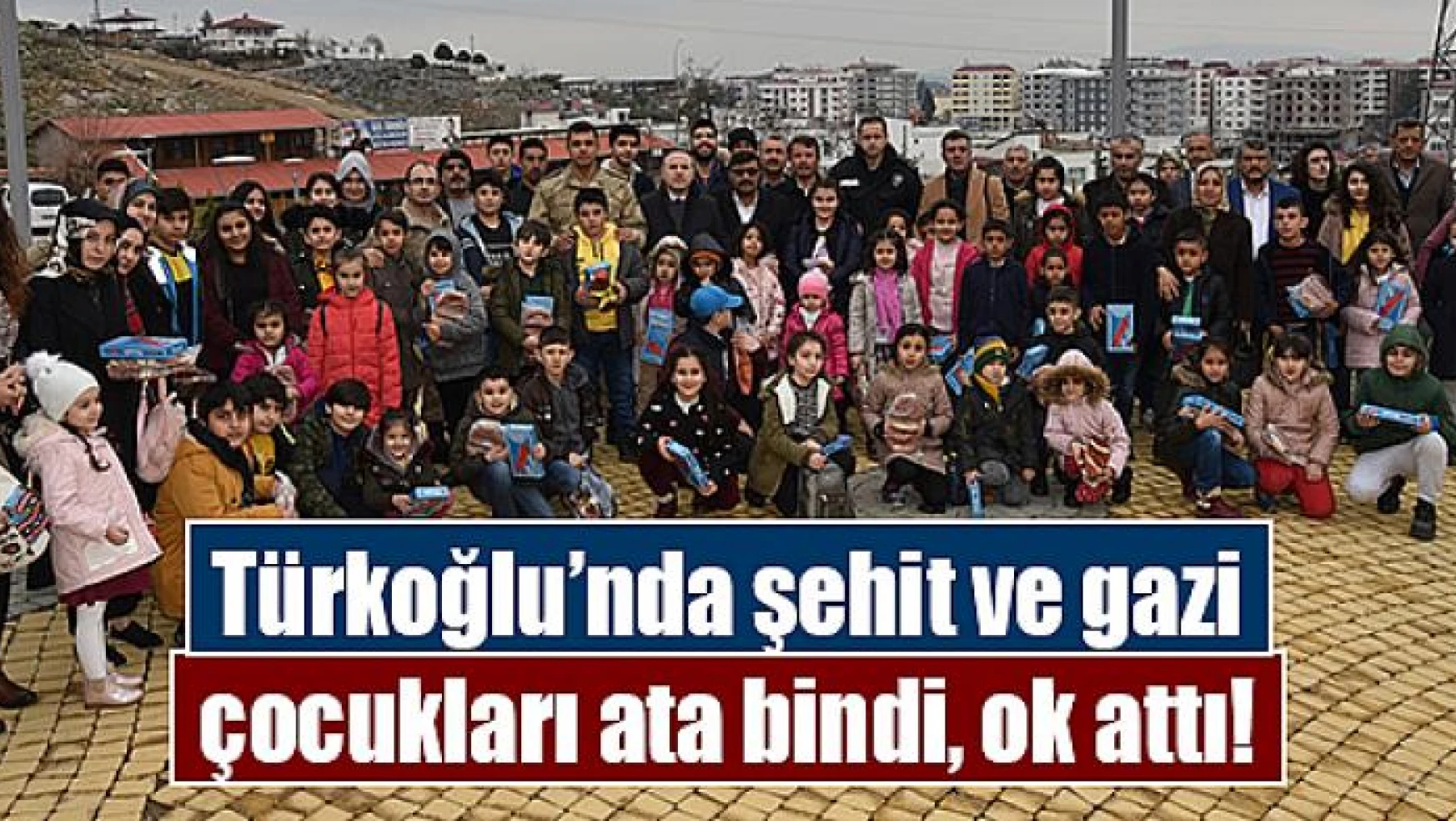 Türkoğlu'nda şehit ve gazi çocukları ata bindi, ok attı!